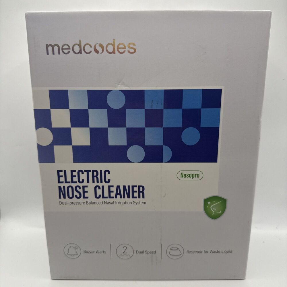 Medcodes Nasopro N5290 Electric Nasal Irrigator Sinus Rinse Machine NEW SEALED